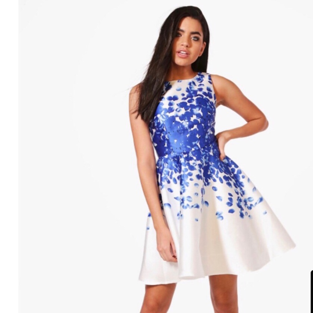 Lucy Wang sateen scatter dress